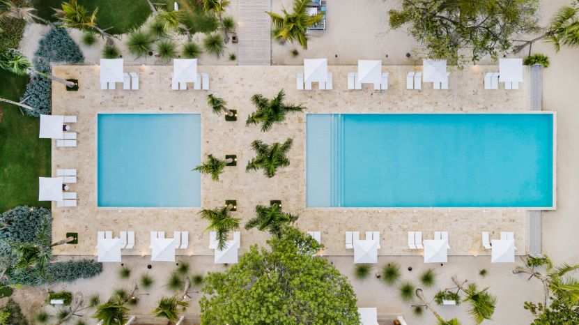 Aerial Shawn Talbot Luxury Hotel Resort Photographer Casa de Campo Family Pool
