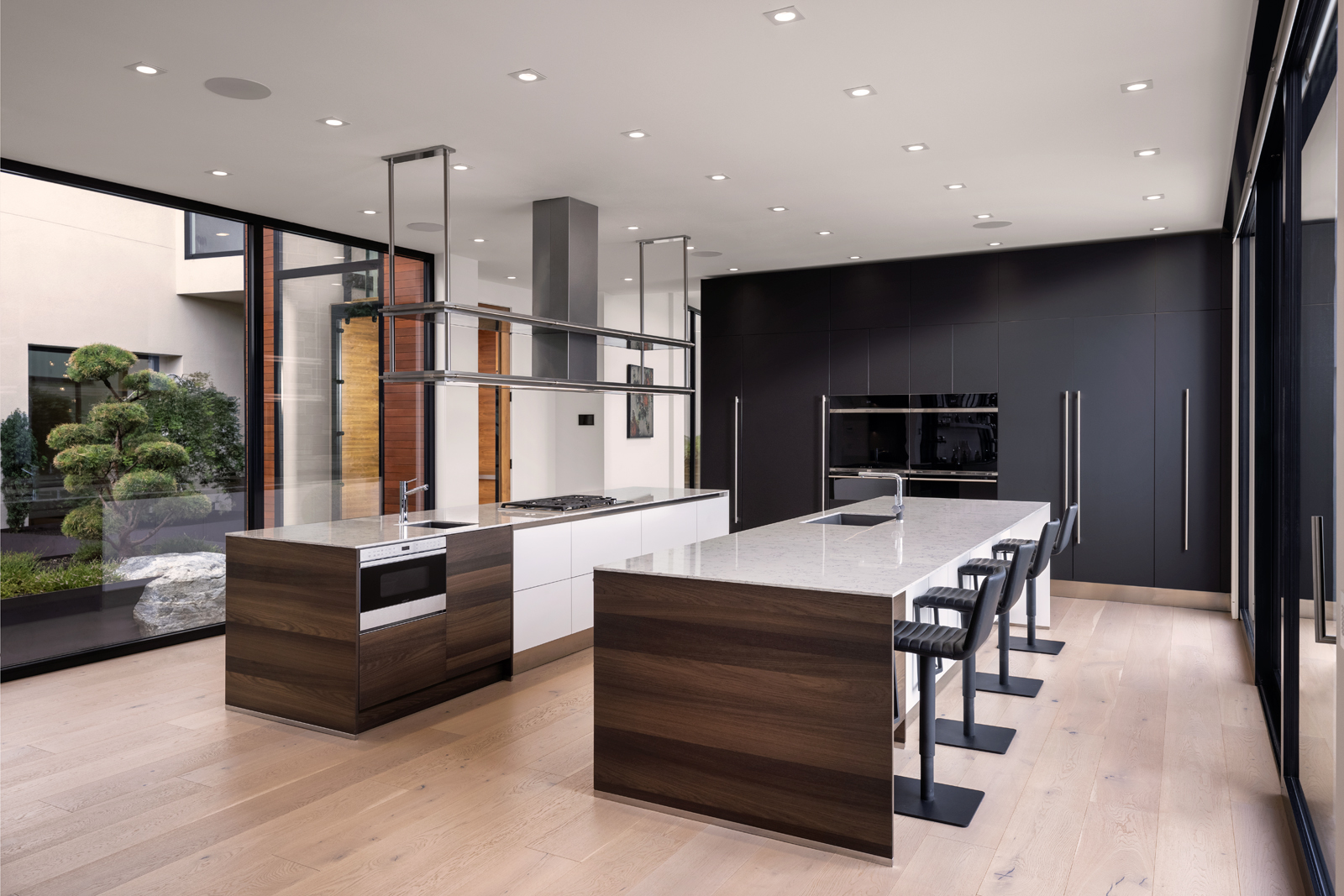 Architectural photograph of luxury kitchen interior