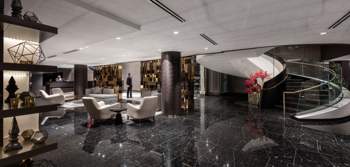Trump Hotel Luxury lobby architectural interior