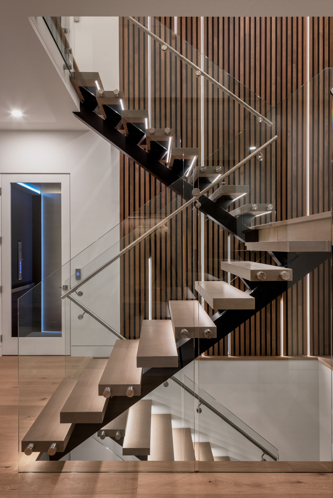 Staircase interior of residential home