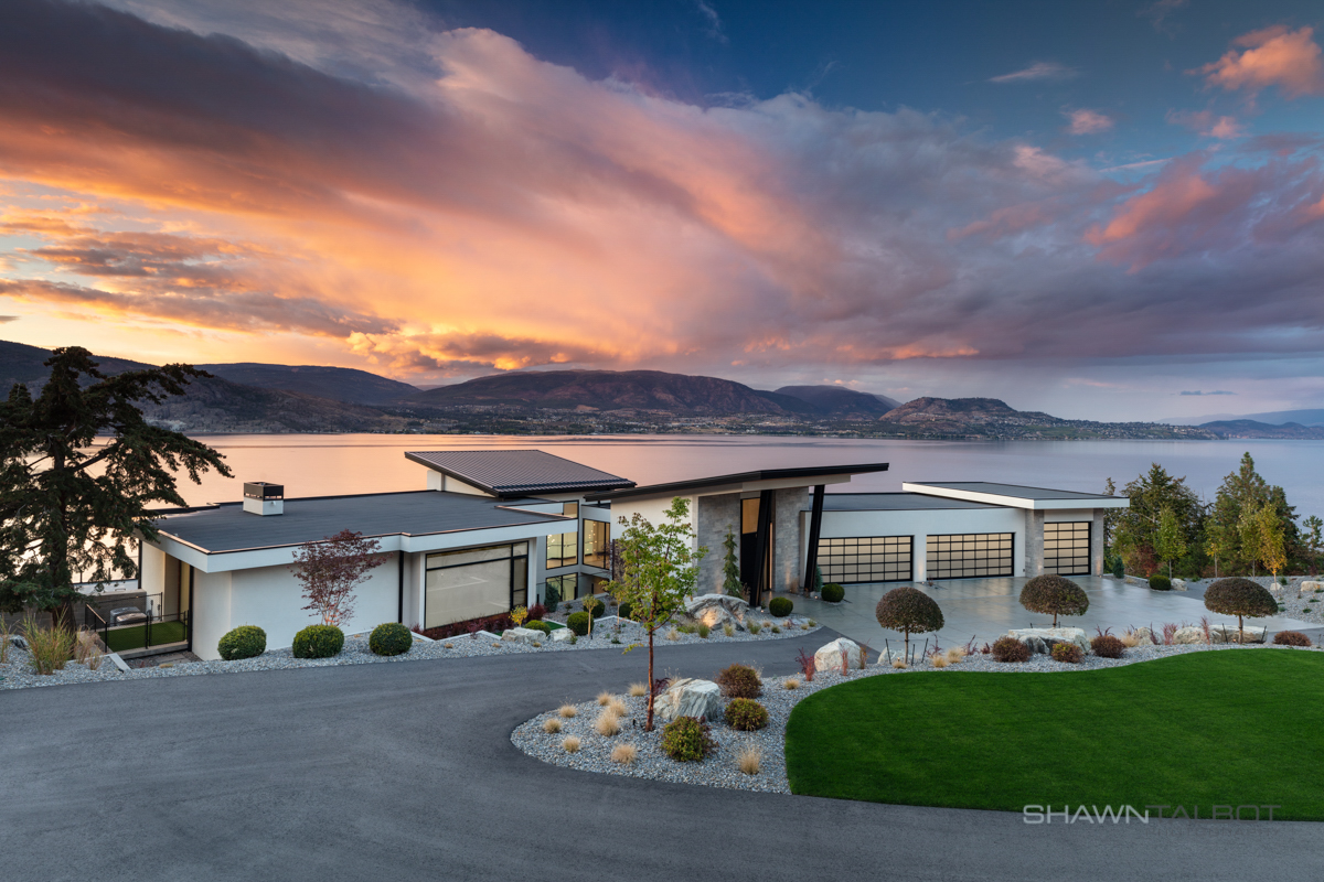 Shawn Talbot Architectural Photographer Luxury Home Exterior at Sunset